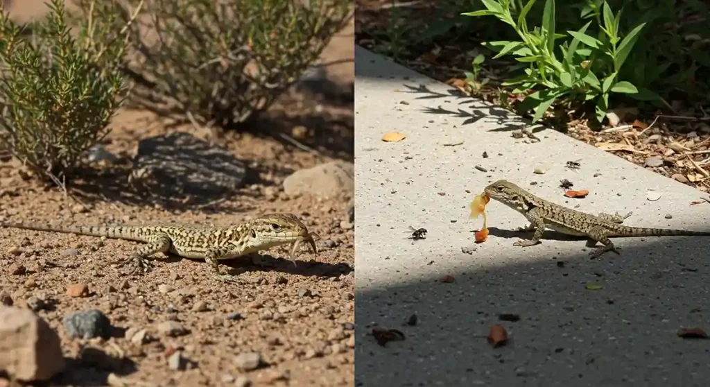 Hunting Techniques of Baby Lizards