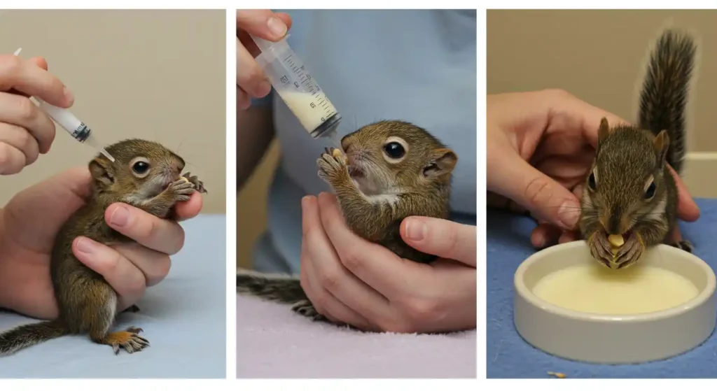 What do Baby Squirrels Eat - feeding techniques