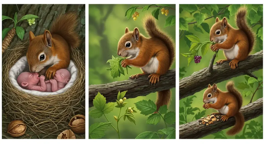 What do Baby Squirrels Eat - natural diet