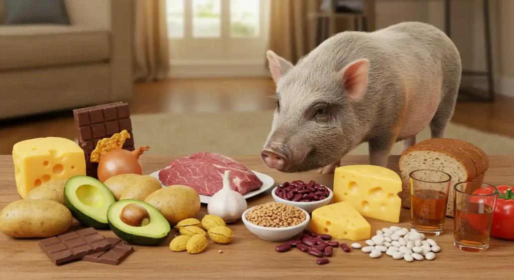 What do Pot Belly Pigs Eat - foods to avoid