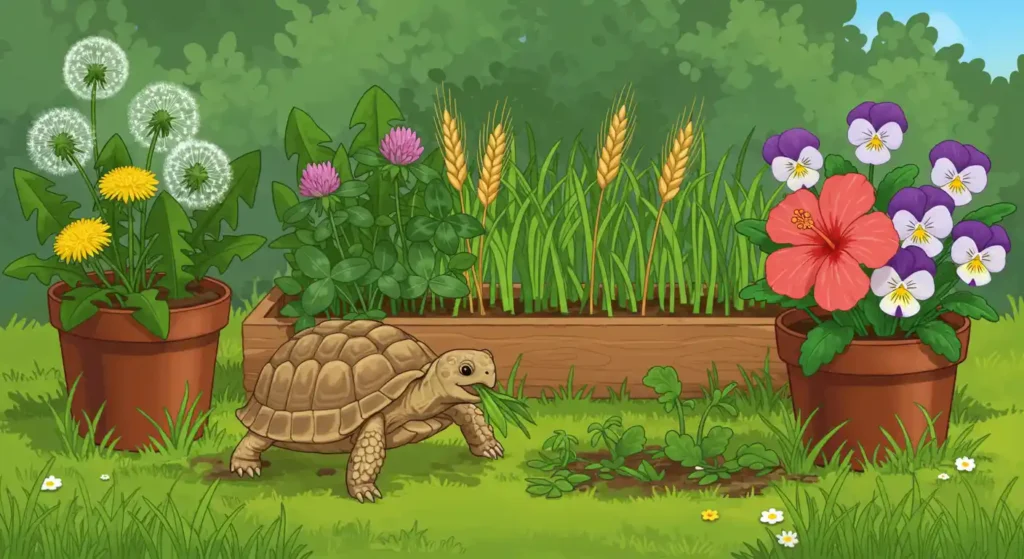 What do Russian Tortoises Eat - grow your own