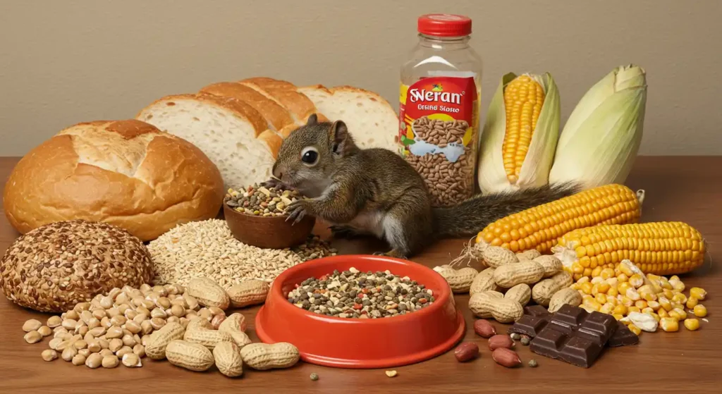 What do baby squirrels eat - foods to avoid