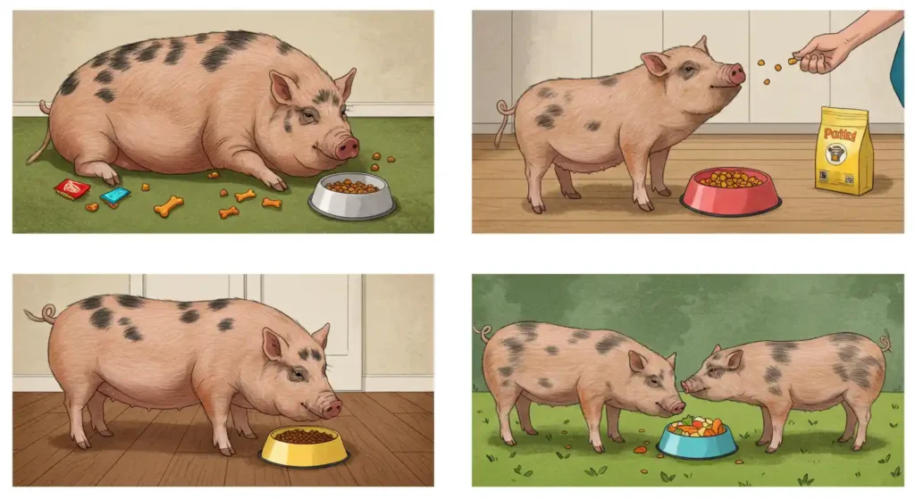 What do pot belly pigs eat - treats
