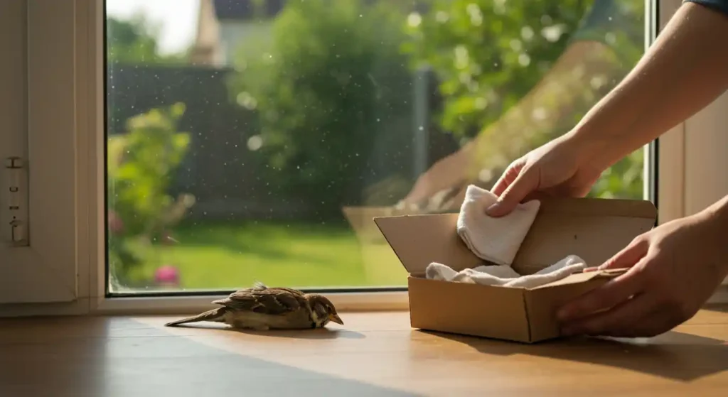 What to Do if a Bird Hits Your Window- steps