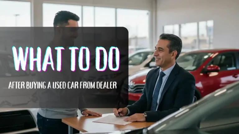 What to do After Buying a Used Car from a Dealer - cover (2)