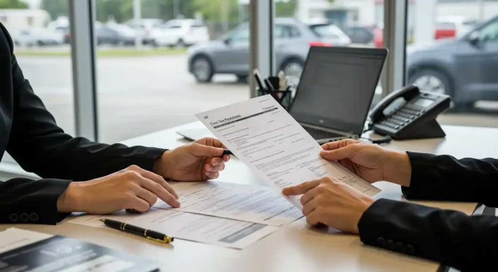 What to do After Buying a Used Car from a Dealer - paperwork
