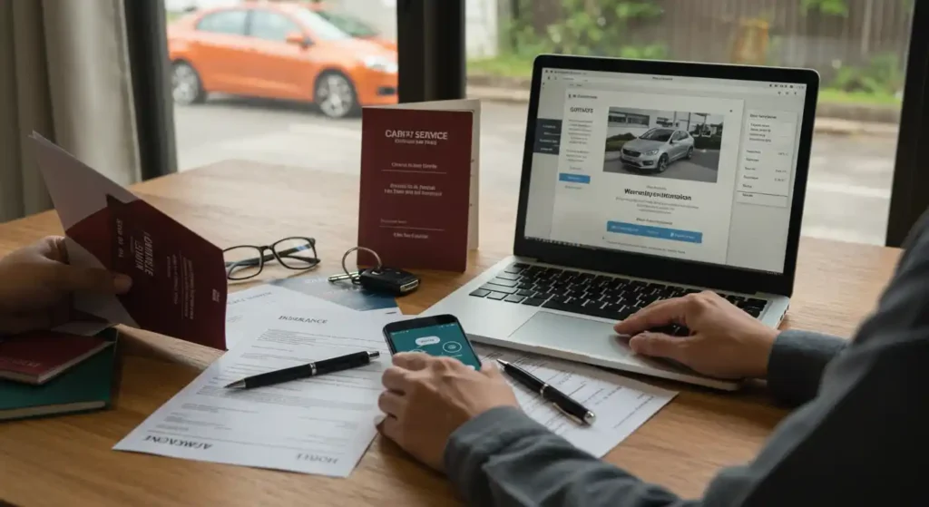 What to do After Buying a Used Car from a Dealer - warranty