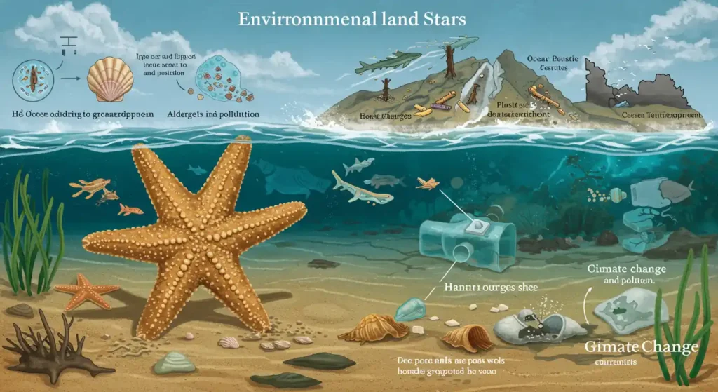what do sand stars eat - environmental problems