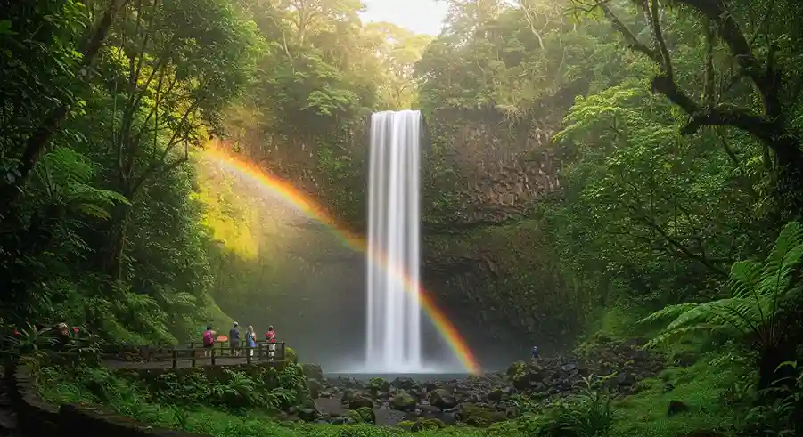 The Rainbow Falls & Boiling Pots in Hilo