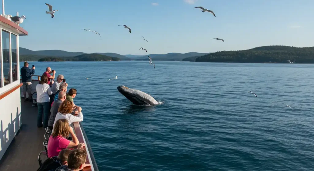 What to do in Bar Harbor - whale