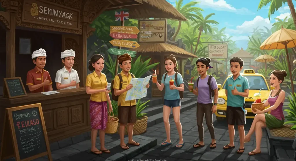 English speakers in Bali