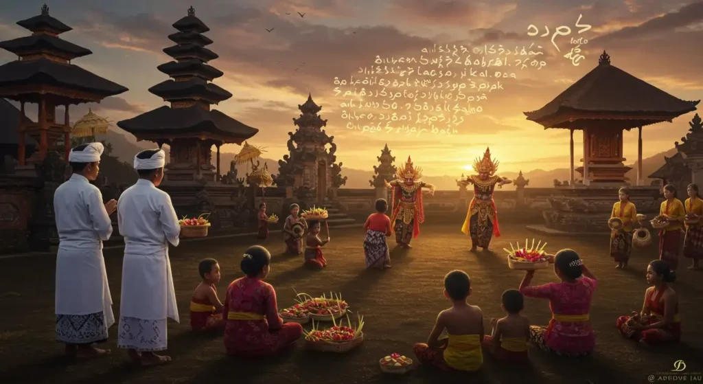 Hindu worshippers in Bali