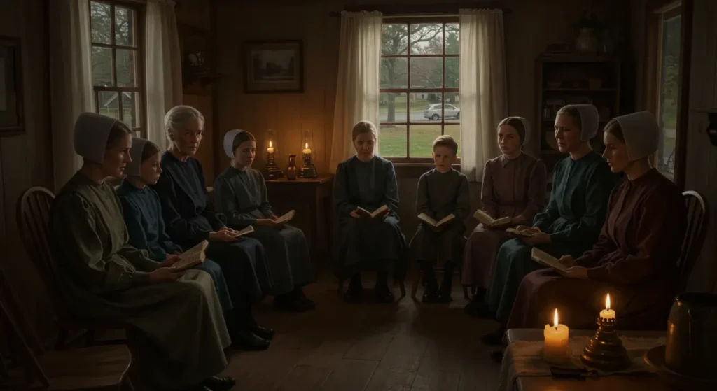 the Amish world and the English world