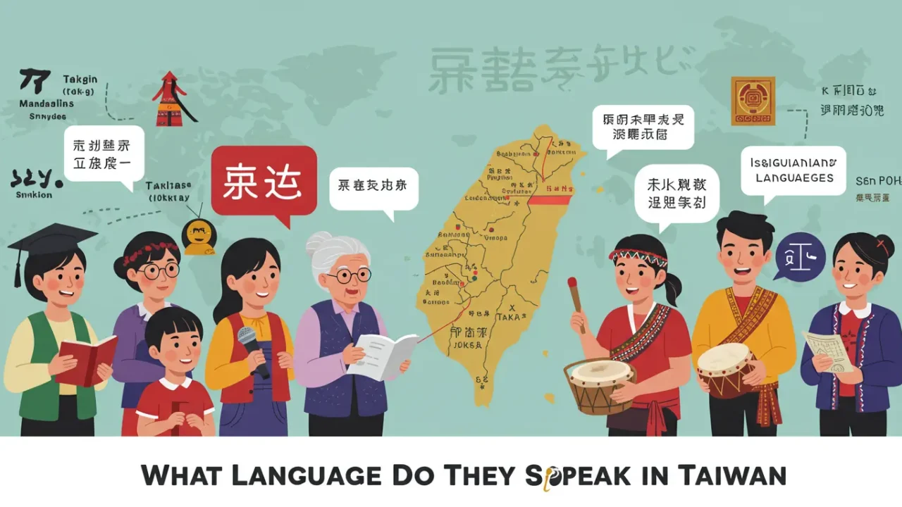 what language do they speak in Taiwan banner