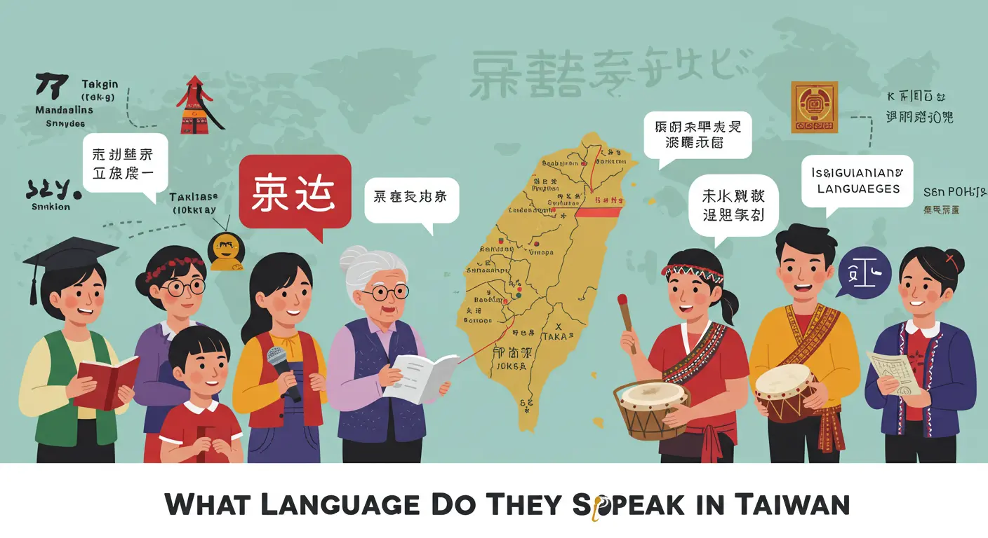 what language do they speak in Taiwan banner
